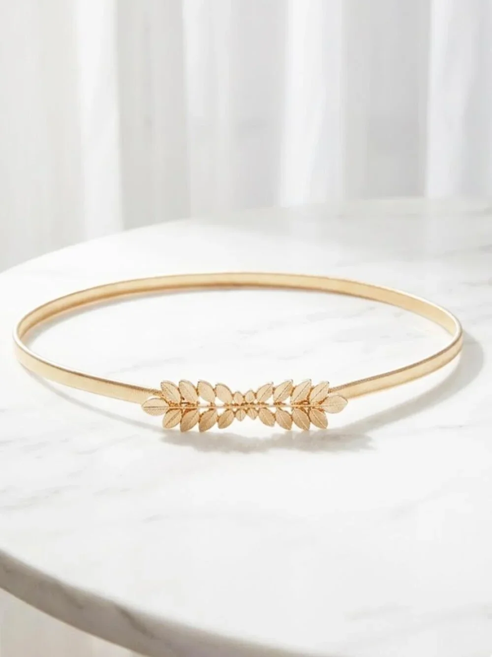 Ladies Gold Floral Belt